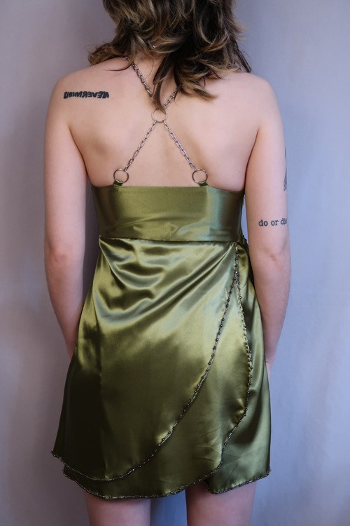 green dress 